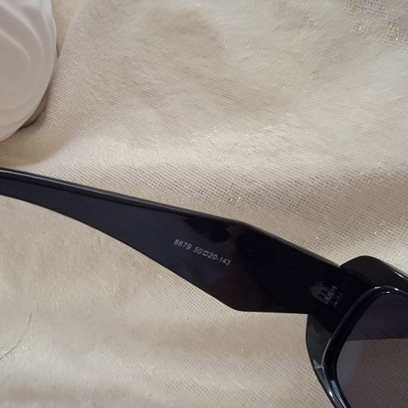 Prada Black Sunglasses Unisex Rectangle - Picture 8 of 11